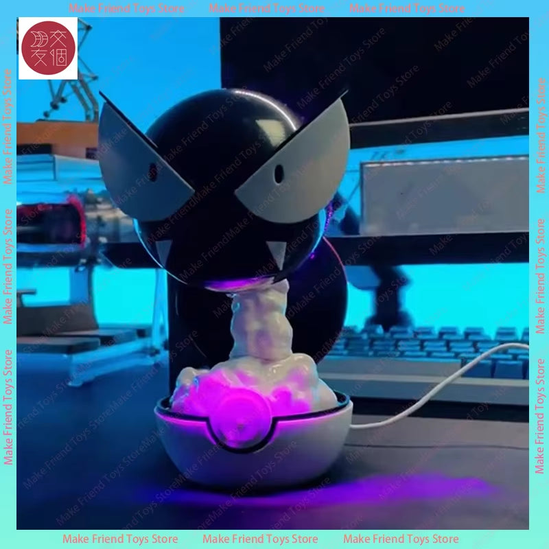Illuminate Your Space with the Rechargeable Gastly Luminous Humidifier - Perfect for Anime Lovers and Unique Christmas Gifts!
